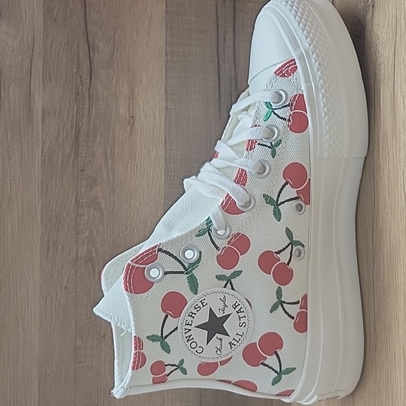 Cherry Print High-Top Sneakers brand new platform in the box no lid authentic. - Picture 8 of 11